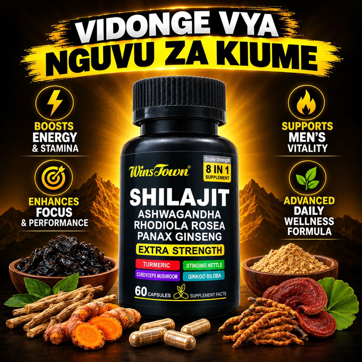 8-in -1  Shilajit Capsules