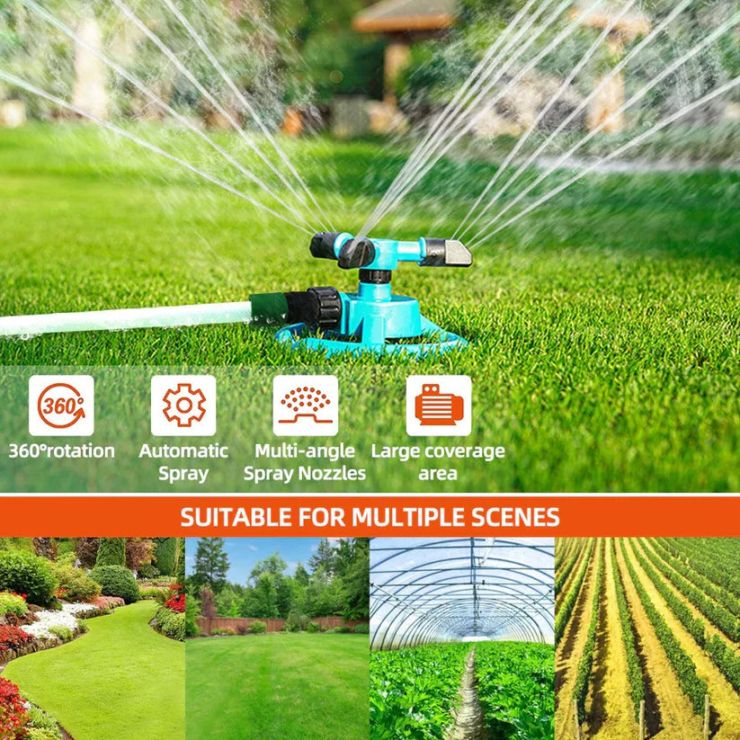 360 Degrees Lawn/Farm sprinkler + Free connectors